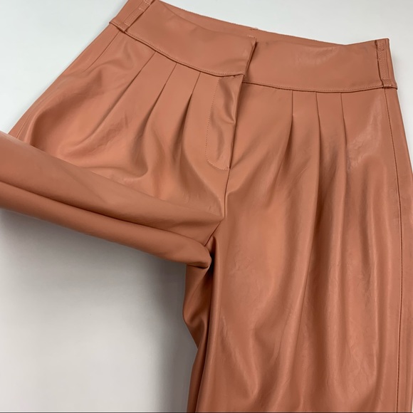 BLANK NYC High Waist Pleated Faux Leather Pants Sz 29 - Picture 7 of 10